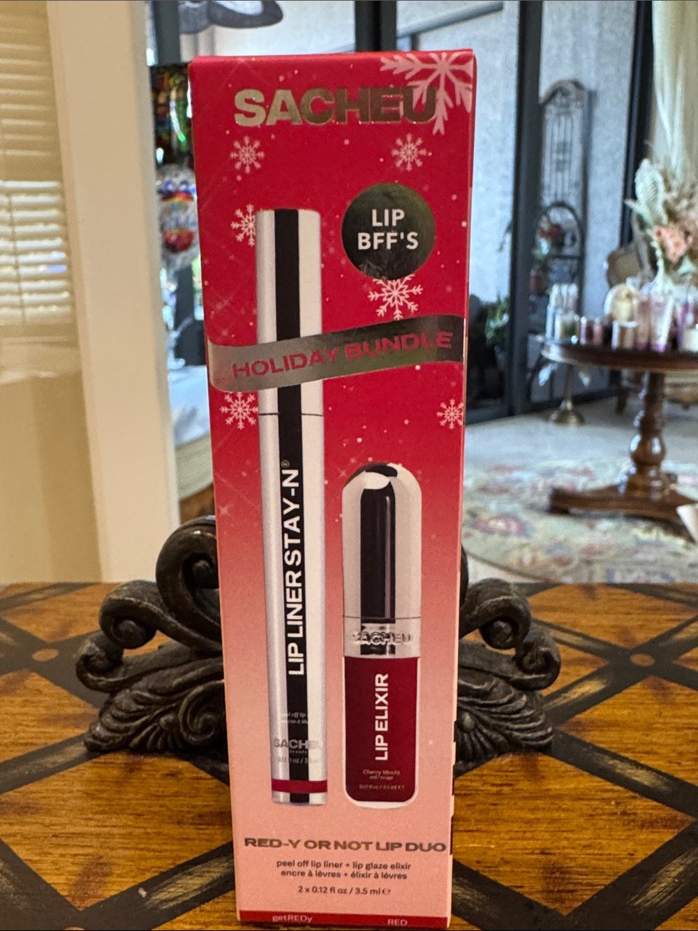 SACHEU Red-y or Not Lip Duo - Red Lip Liner & Elixir